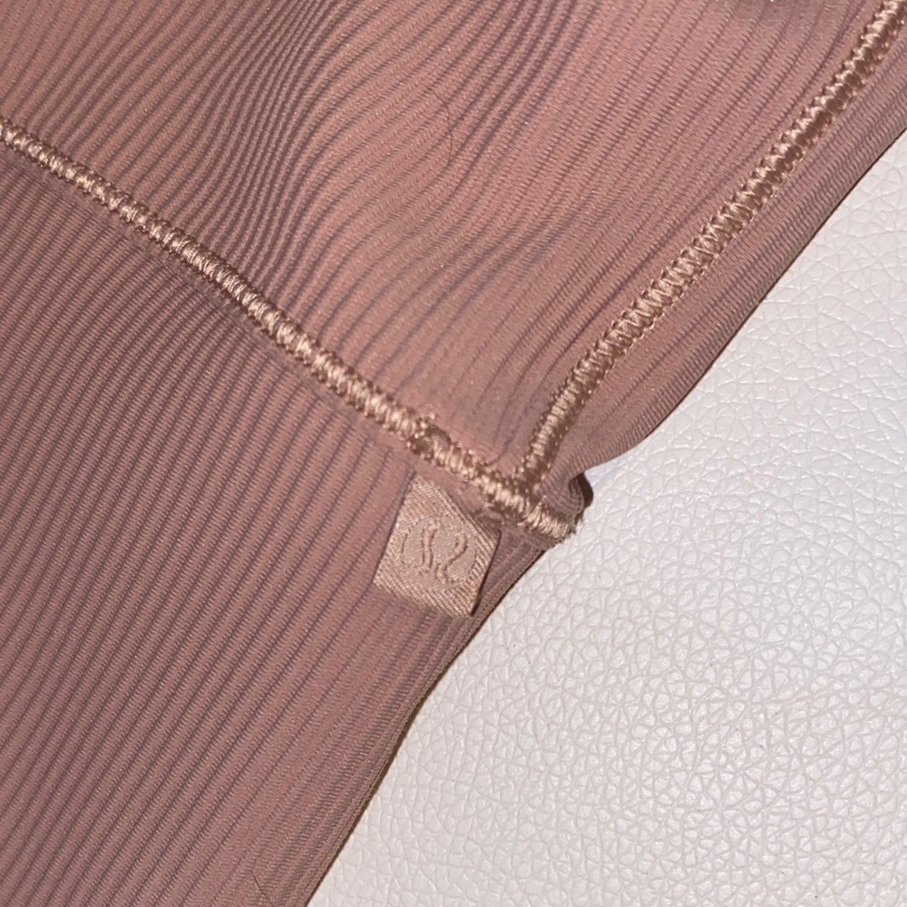 Women's Lululemon Power Pivot Ribbed Tank Pink Clay - Picture 8 of 8